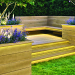 MEBF50G_Bullnose Edging_Golden Oak_Project Imagery_Bench and Steps